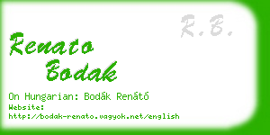 renato bodak business card